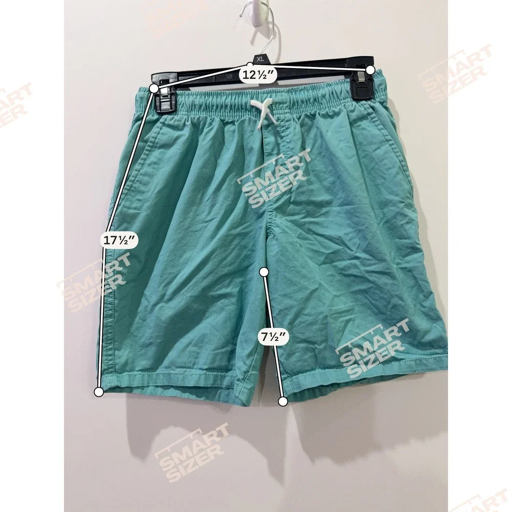 Old Navy Pull On Shorts Kids XL 14-16 Teal Excellent Elastic Waist Cotton